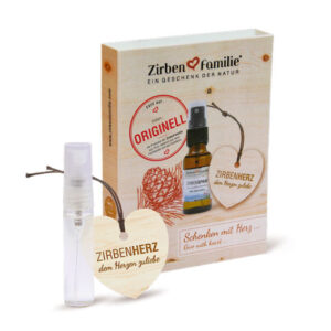 ZirbenHerz Anhänger Set inkl. ZirbenSpray